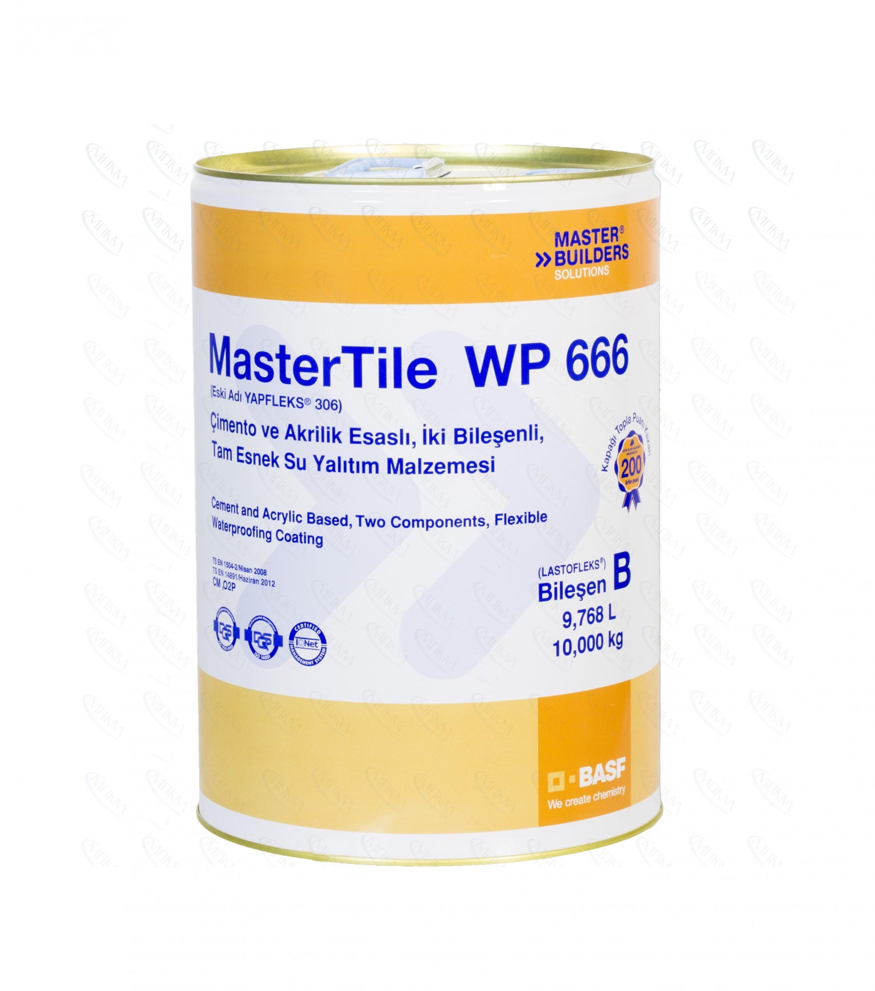 Эластичная двухкомпонентная цементная гидроизоляция MasterTile WP 666